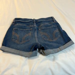 Hollister high rise rolled hem shorts